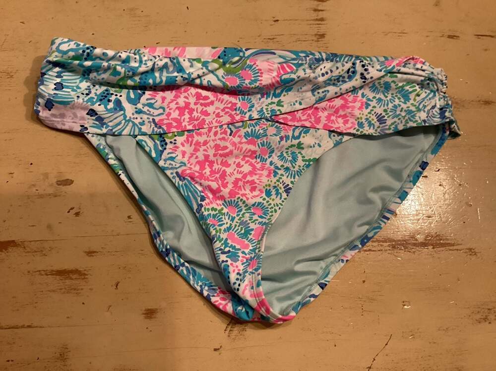 Lilly Pulitzer Splash Dance Lagoon Sarong Hipster Bikini Bottom